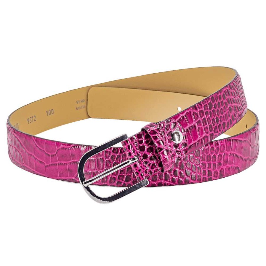 Ladies 07 14 | Belt 3.5 Cm Crocodile Pattern